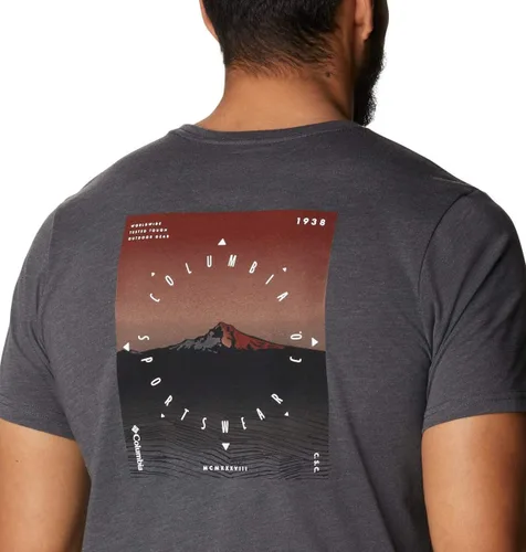 Vista 5 de Columbia High Dune Graphic Tee II Shark True Direction talla grande