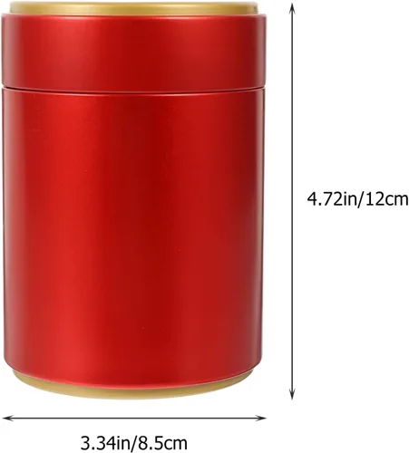 Vista 4 de Hemoton Latas de té para café, té, azúcar, lata de té con tapas herméticas, recipiente para suelto y bolsas para almacenamiento de azúcar de café