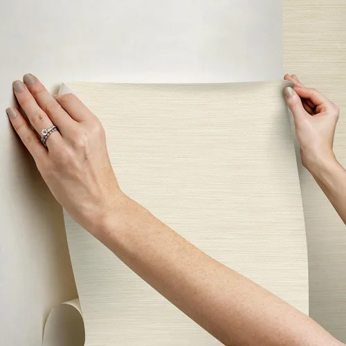Vista 8 de RoomMates Stella RMK12775PL - Papel tapiz para despegar y pegar, color crema