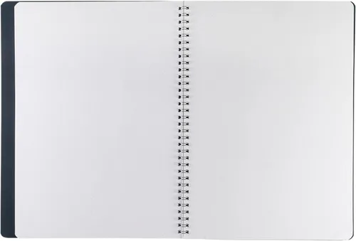 Vista 3 de Fabriano Ecoqua Plus - Cuaderno oculto en espiral, 8.3 x 11.7 pulgadas, A4, punteado, negro