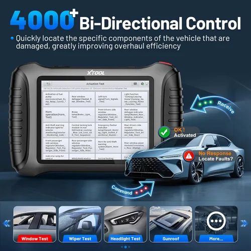 Vista 4 de XTOOL IP900 Herramienta de escaneo bidireccional Versión 2026 mejorada del escáner D7, herramienta de diagnóstico escáner OBD2, codificación ECU