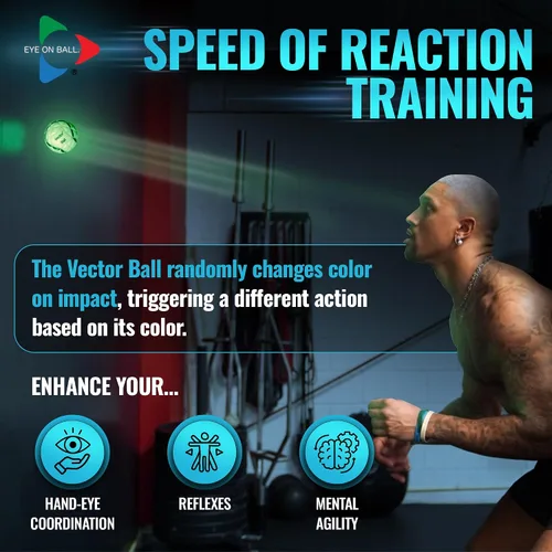 Vista 3 de Vector Ball S Impact Color-Changing Neuro-Visual Reaction Ball