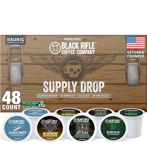 Vista 7 de Black Rifle Coffee Company - Paquete variado de café con sabor 48 cápsulas - Loyal Spirit (tostado ligero), Vanilla Bomb & Spirit of 76