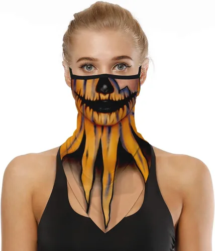 Vista 9 de YAYOUREL Polaina para el cuello, cubrebocas, bandanas para hombres y mujeres, de verano, UV, bufanda, cubrebocas, pasamontañas, diademas