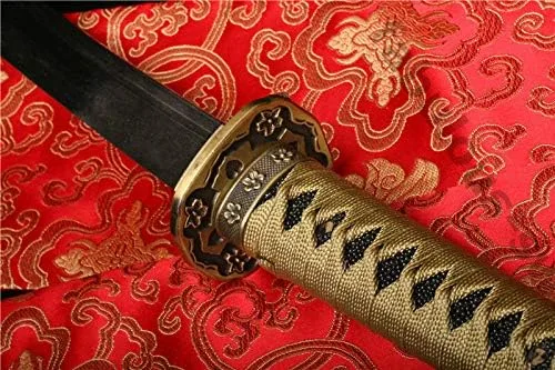 Vista 8 de 41' 1095 arcilla de acero de carbono templó japonesa samurai Katana Full Tang Sharp