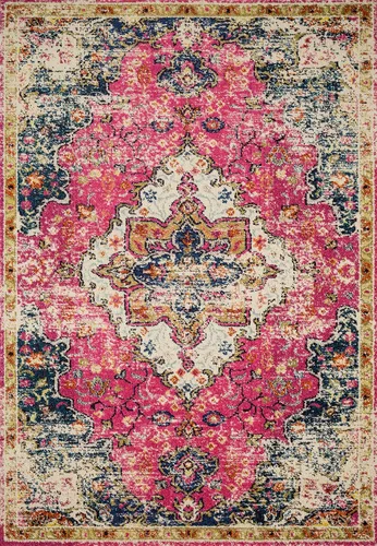 Vista 7 de Loloi II Nadia NN NN-02 aprox. Alfombra decorativa de cocina color marfil / blanco de 3 x 5, contemporánea, clásica, colorida Marfil / Fiesta.