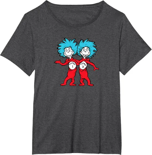 Vista 31 de Dr. Seuss Thing 1 Thing 2 Buddies - Camiseta Negro