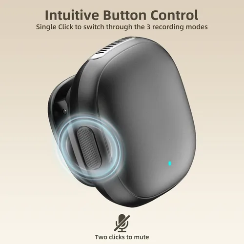 Vista 3 de Micrófono Lavalier inalámbrico para iPhone 16 15 Android - Mini micrófono de teléfono con cancelación de ruido Ai USB C micrófono magnético