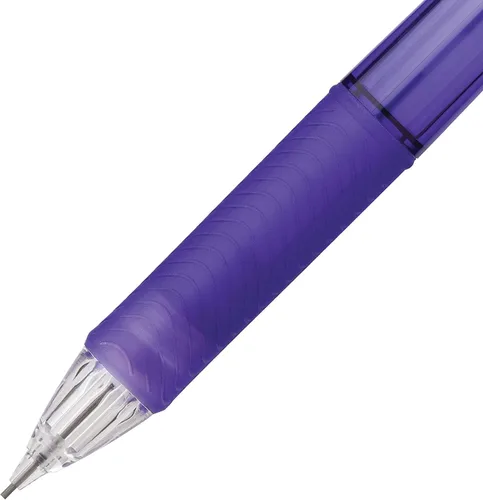 Vista 5 de Pentel EnerGize-x - Portaminas (0.028 in), cuerpo violeta, caja de 12 (PL107V)