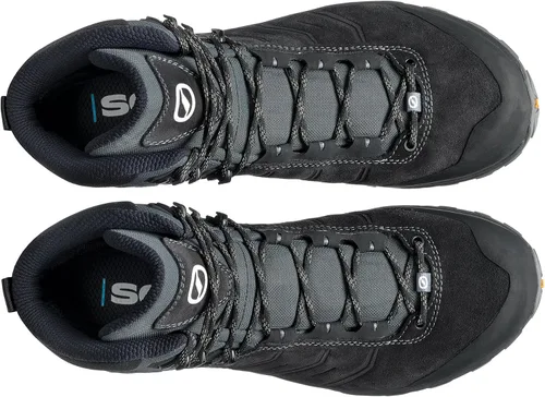 Vista 6 de SCARPA Botas de senderismo y mochilero impermeables Gore-Tex para hombre Rush Trk GTX, Antracita oscuroNegro
