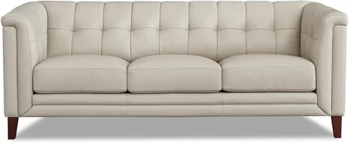 Vista 26 de Hydeline Arvo Silla de cuero de grano superior, azul spa