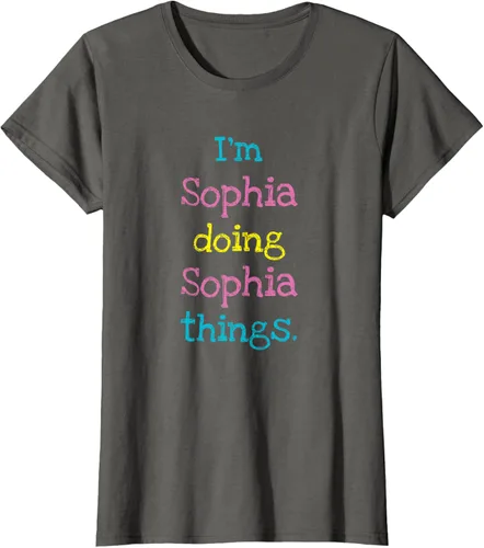 Vista 53 de Sophia - Camiseta con texto personalizado para niñas
