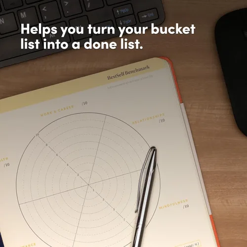 Vista 3 de Self Planner de BestSelf – Agenda de 6 meses sin fecha para la gestión del tiempo, mejora de la productividad, programación y logro