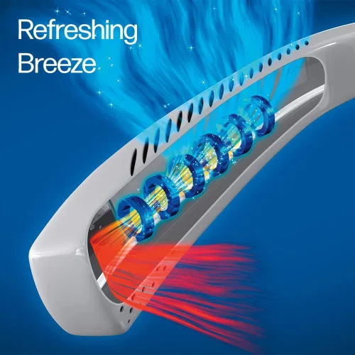 Vista 6 de Arctic Air Freedom Ultra - Ventilador de cuello de 3 velocidades, ventilador pequeño para uso en exteriores e interiores, ventilador recargable por