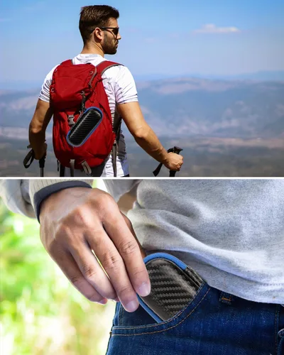 Vista 6 de Funda compatible con monitor Kardiamobile ECG, almacenamiento de viaje duro para Alivecor Kardia Mobile 6L Monitor de corazón con pastillero