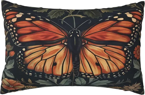 Vista 62 de Fundas de almohada William Morris diseño Strawberry Thief, fundas de almohada decorativas suaves para exteriores, fundas de almohada para decoración