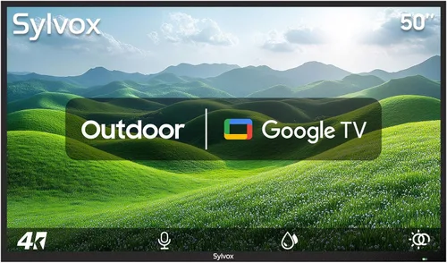 Vista 29 de SYLVOX Nueva TV inteligente para exteriores de 43”, Rendimiento impermeable superior, Acabado mate mejorado para efecto antirreflejos mejorado