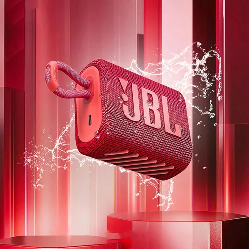 Vista 3 de JBL GO3 bocina Bluetooth inalámbrica para exteriores IP67 bocina mini resistente al agua (Renovada)