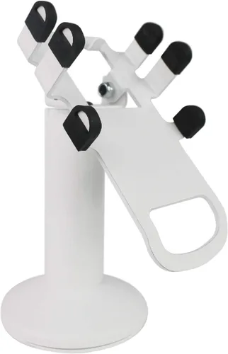 Vista 8 de DCCStands - Soporte de terminal flexible giratorio e inclinable Soporte giratorio Clover Flex con placa