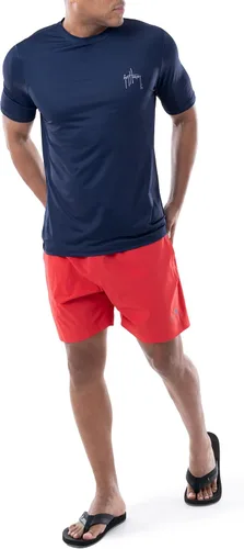 Vista 5 de Guy Harvey Camisa de manga corta para hombre con protección solar UPF 50+