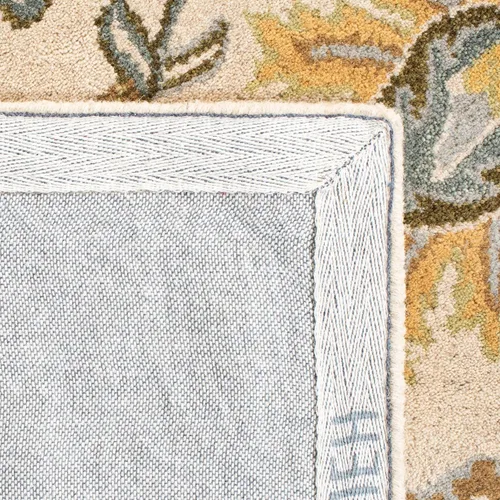 Vista 10 de SAFAVIEH Classic Collection - Alfombra decorativa de 2 x 3 pies, marfil y azul claro, hecho a mano, lana oriental tradicional, ideal para zonas