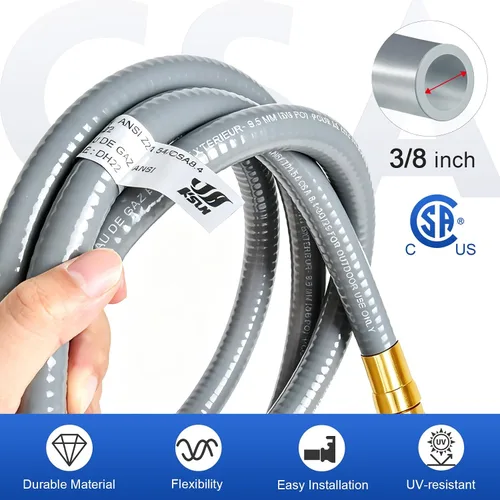 Vista 4 de GasSaf Kit de conversión de manguera de gas natural de 6 pies para parrillas Blackstone de 28 pulgadas/36 pulgadas, manguera universal de gas