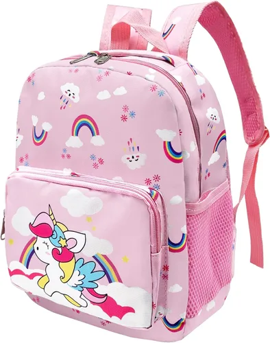 Vista 18 de Mochila de dibujos animados para niños pequeños de 3 a 4 años Dinosaurio Negro