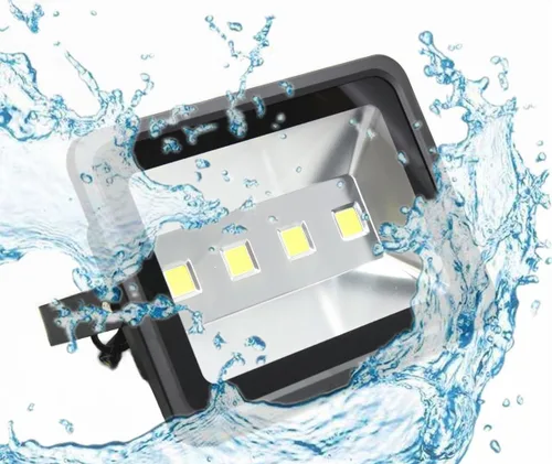 Vista 6 de Jiuding Proyector LED para exteriores, 200 W, súper brillante, 6000 K, impermeable, luz de seguridad, luz blanca equivalente a 1000 W, lámpara