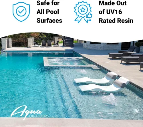 Vista 6 de Aqua Outdoors - Tumbona para piscina (beige)
