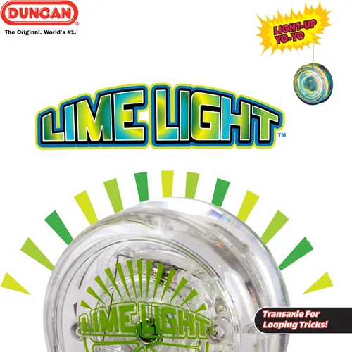 Vista 2 de Duncan Toys Limelight - Yoyó con luz LED, nivel principiante con luces LED, transparente y azul