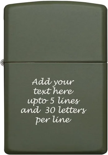 Vista 17 de Mechero personalizado Zippo Classic resistente al viento con grabado (1941 Negro Hielo)