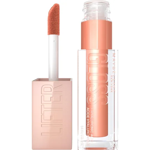 Vista 31 de Maybelline Lifter Gloss, Brillo de Labios Hidratante con Ácido Hialurónico, Alto Brillo para Labios Más Llenos, Perla, Perla Plateada Transparente