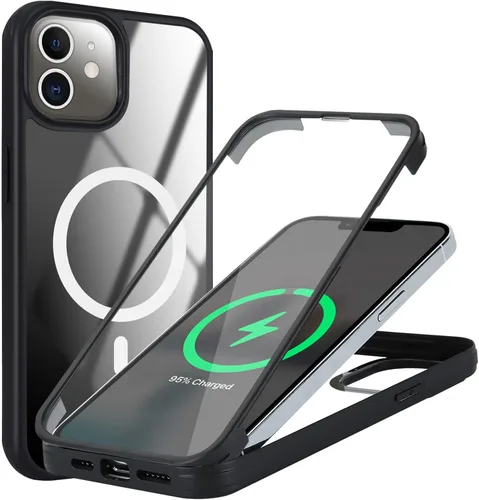 Vista 12 de Funda para iPhone 8 Plus con protector de pantalla, compatible con Magsafe, para iPhone 7 Plus, protector de pantalla integrado, funda delgada