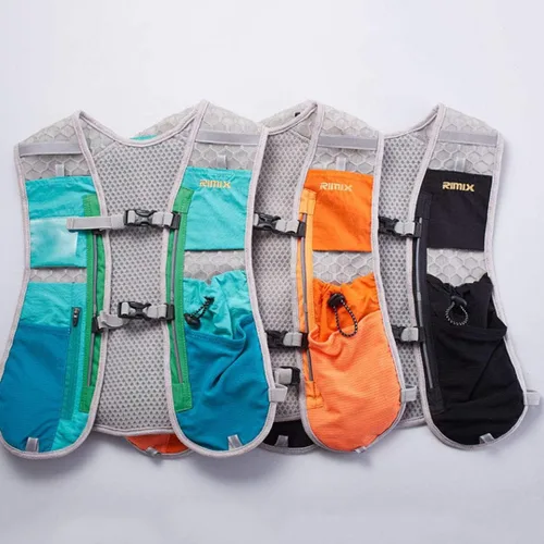 Vista 4 de Mochila de hidratación ligera multifuncional para correr chaleco para maratón joggings escalada senderismo sendero