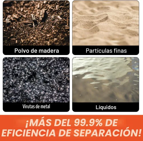 Vista 8 de Colector de polvo Dustopper PRO solamente: utiliza tu manguera y codos Separador de polvo ciclónico de eficiencia del 99.9% y accesorio