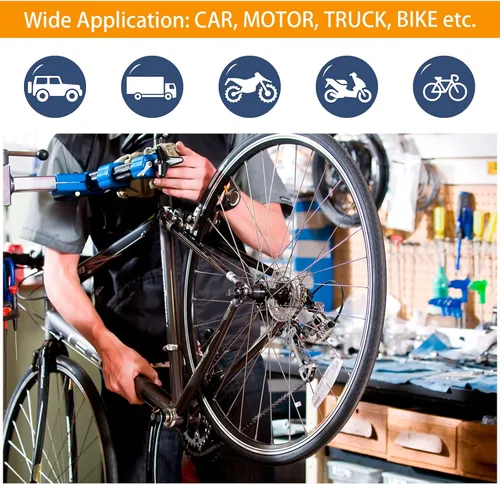 Vista 7 de Kit de Válvula Presta para Bicicleta - 21 Piezas, Herramienta de Extracción de Vástago, Núcleos de Válvula de Latón y Tapas de Vástago