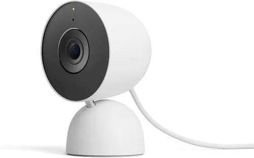 Vista 14 de Google Nest Cam Indoor (con cable, 3ª generación) - Cámara de seguridad con video 2K y Gemini, visión nocturna, audio bidireccional, funciona