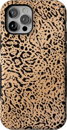 Vista 33 de Casely Funda para iPhone 12/12 Pro Funda de ondas metálicas negras y doradas con cobertura de 360 grados para tu teléfono, recortes precisos