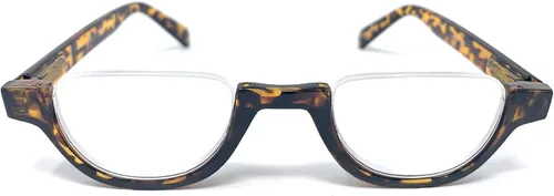 Vista 7 de The Noble - Gafas de lectura de media luna, semiluna, sin montura 1.25, color negro