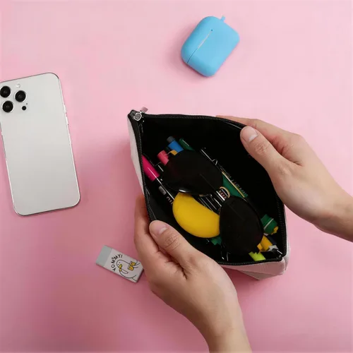 Vista 2 de ZHAMEN Bolsa de maquillaje divertida para regalo de cumpleaños de Navidad - Bolsa de cosméticos, Multicolor 0584, Estampado De Letras