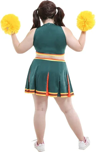 Vista 3 de Haikyuu - Falda de disfraz de animadora para mujer