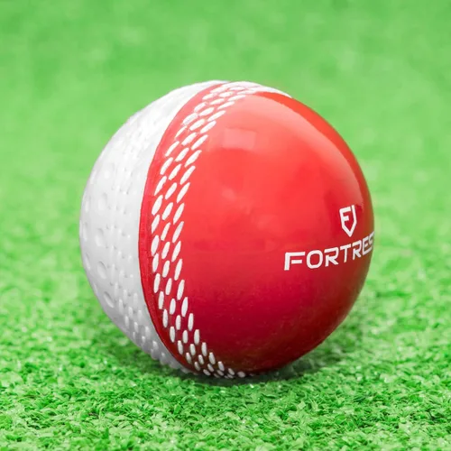 Vista 4 de FORTRESS Bolas de cricket con oscilación inversa - Pelotas rojas/blancas y rosa/blancas