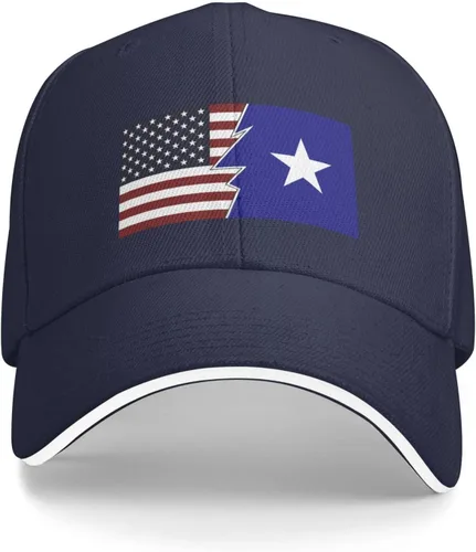 Vista 2 de QIZYOQA Ripped Style American and Bonnie Blue Flag Baseball Cap for Men Women Adjustable Funny Dad Hat