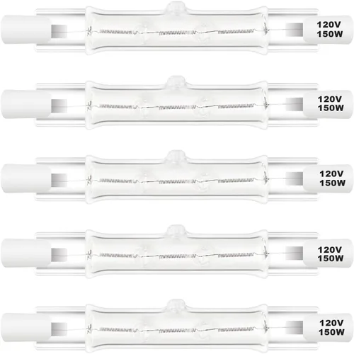Vista 11 de R7S - Bombillas halógenas de 100 W, regulables, 120 V, 3.071 in, tipo T3 J, con larga vida útil, bombillas lineales de doble extremo blanco cálido