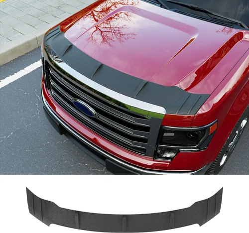 Vista 15 de powoq Deflector de Capó Compatible con Deflector de Capó de 2009-2018 Dodge RAM 1500 Protector de Capó de TPE de Reemplazo para 2009 2010 2011 2012