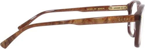 Vista 3 de Gucci GG1045O 003 Gafas Hombres Marrón Llena Rim Rectángulo Forma 2.205 in