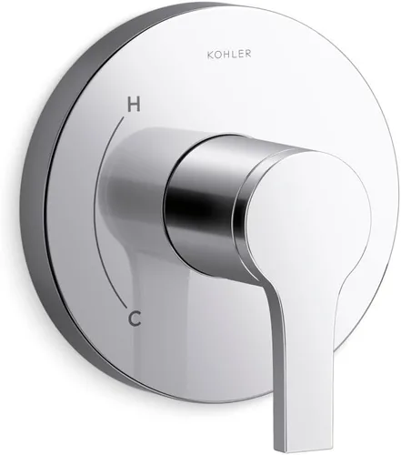 Vista 4 de KOHLER TS35320-4-BN, Elate Rite-Temp Valve Trim, Vibrant Brushed Nickel, Elegant Bathroom Valve, Rust-Resistant Níquel cepillado