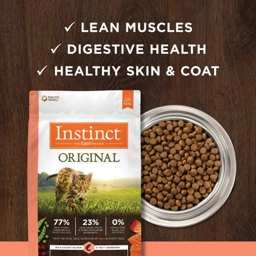Vista 6 de Alimento seco original para gatos con salmón, bolsa de 4.5 libras