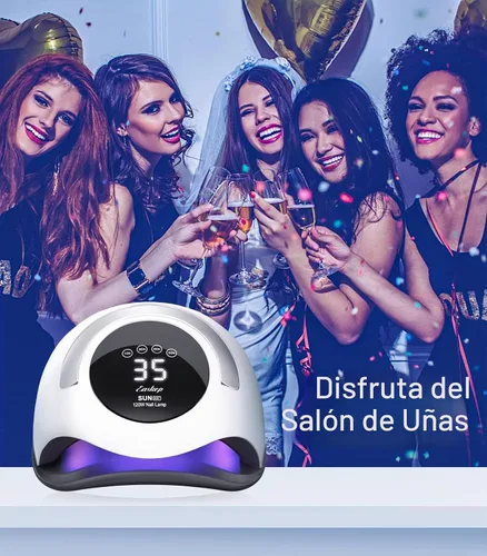 Vista 7 de Easkep Luz UV de 120 W para uñas – Lámpara de uñas UV con guantes Kit de lámpara de secado de uñas para uñas de gel profesional para el hogar