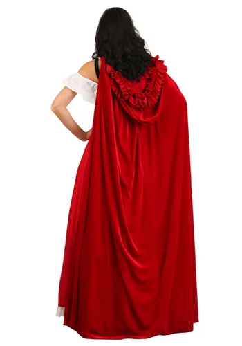 Vista 3 de Disfraz Deluxe de Caperucita Roja para Mujer Multicolor
